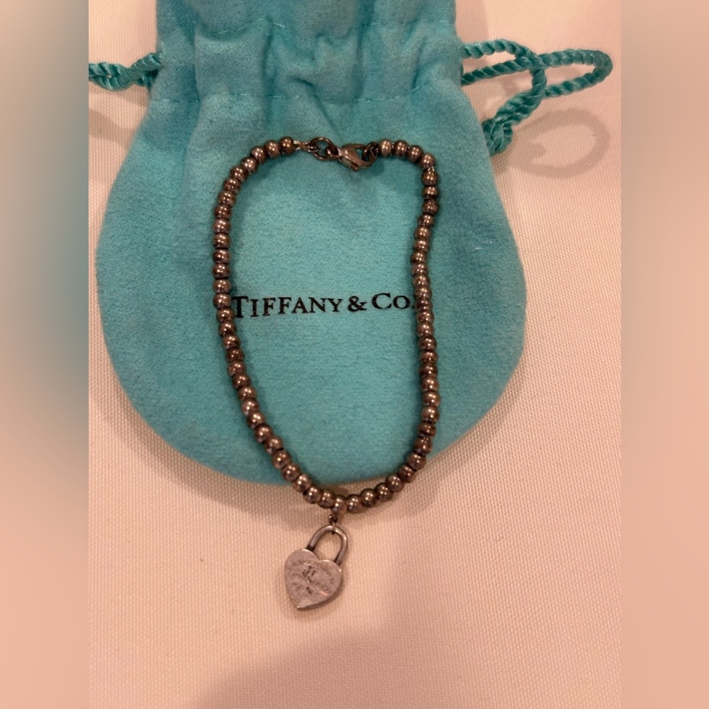 Tiffany Heart Tag Bead Bracelet